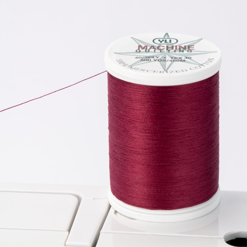 YLI Threads YLI Machine Quilting Thread - 40 wt. Extra-Long Staple Cotton Thread 500 yd Spool - Designed for Quilting - White - Image 4